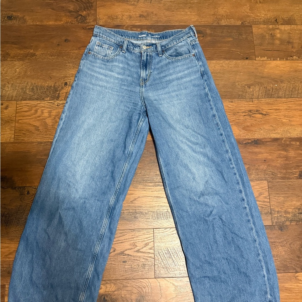 Old Navy Light Blue Wide Leg Jeans